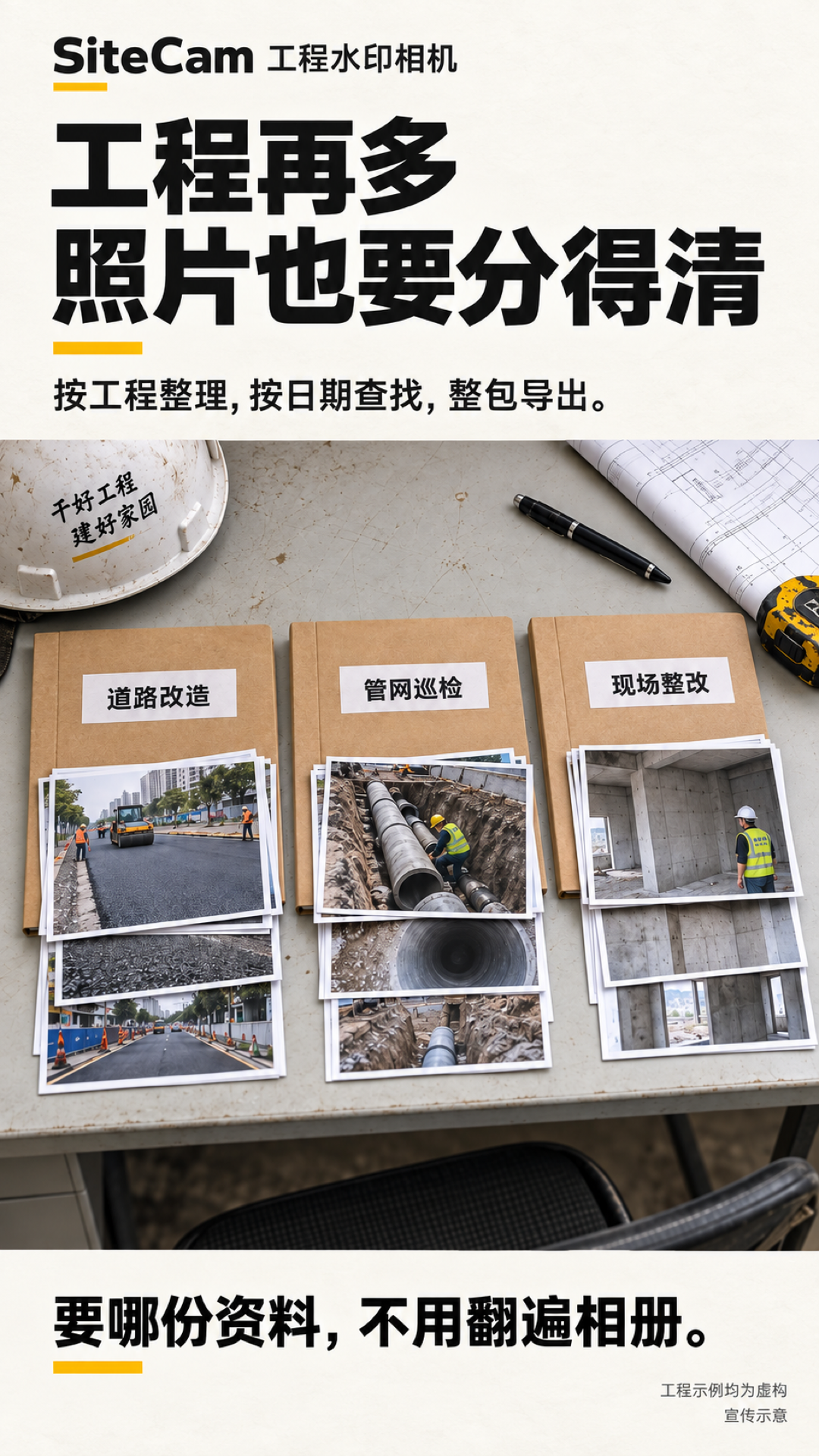 工程再多,照片也要分得清